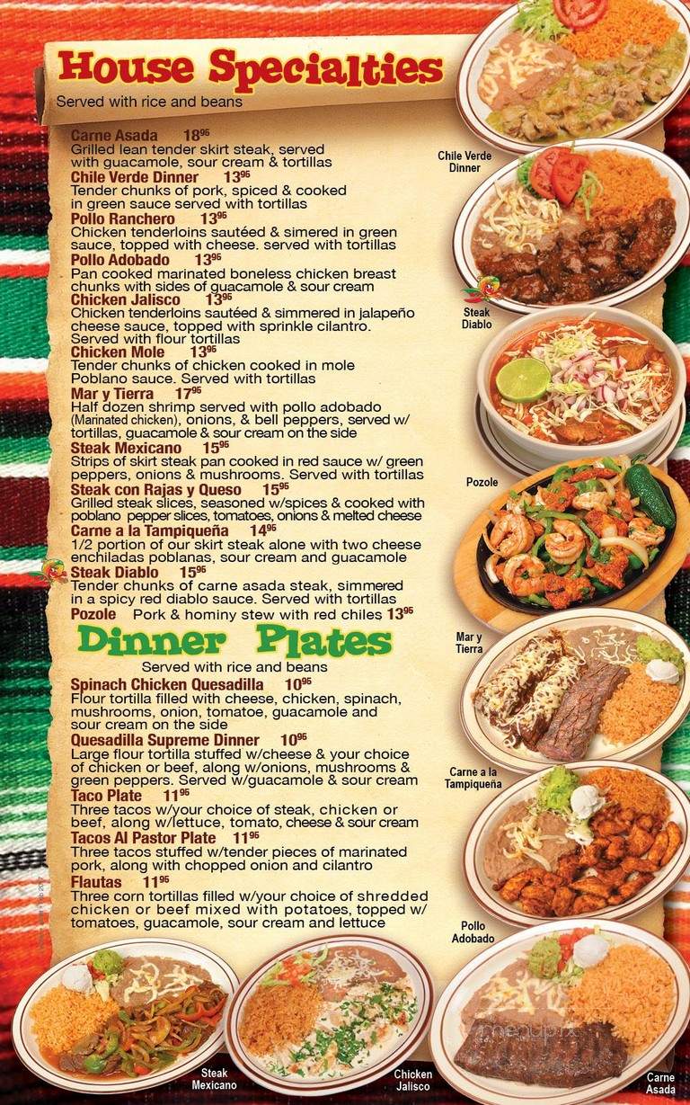 La Mex - Joliet, IL menu_pic