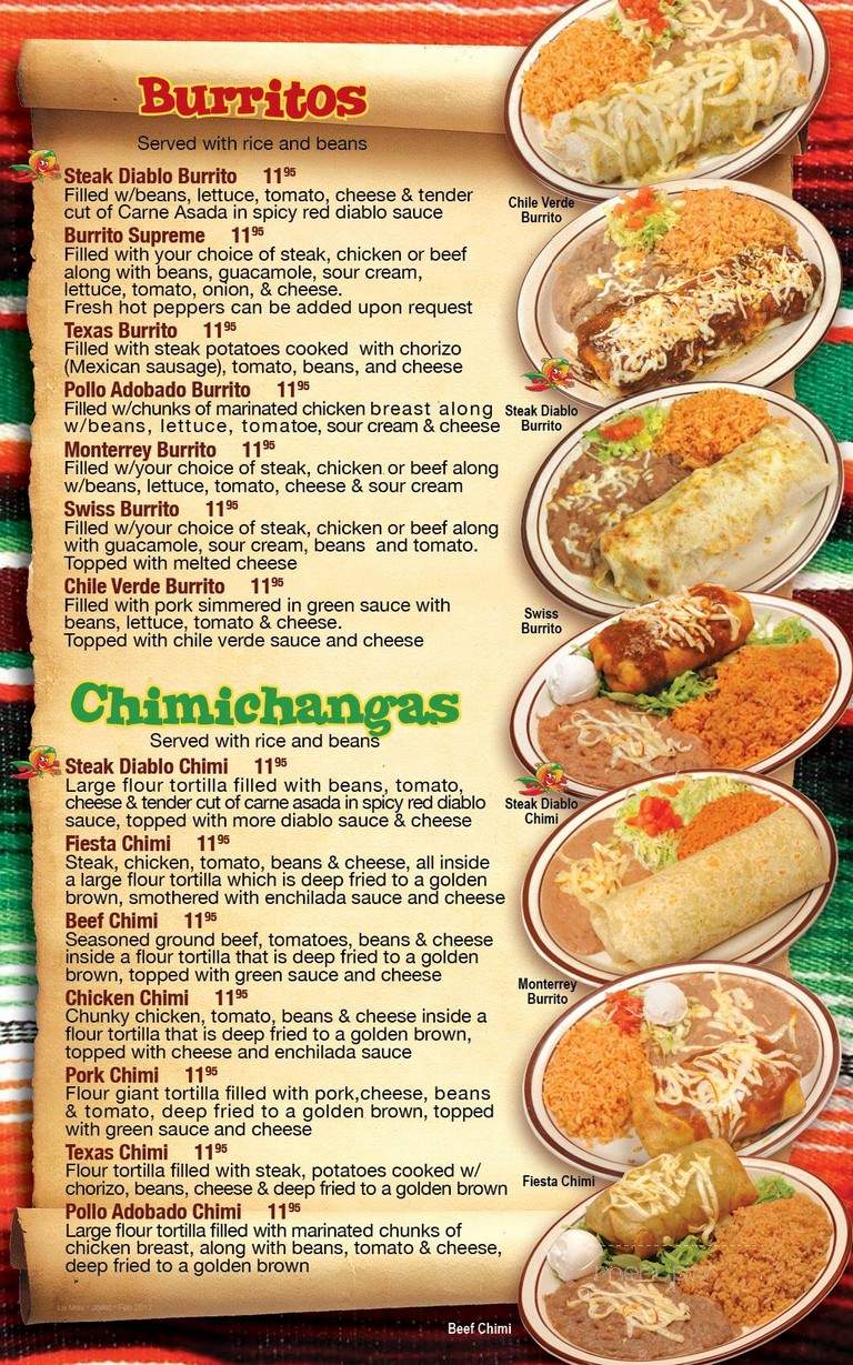 La Mex - Joliet, IL menu_pic