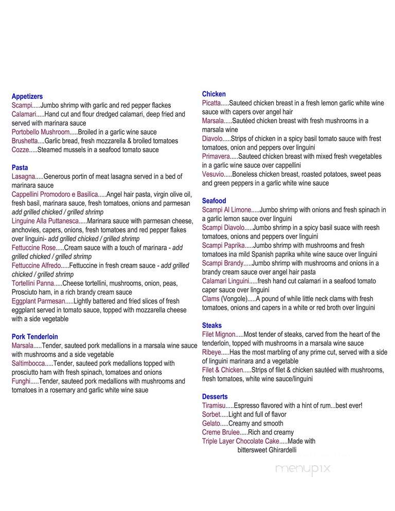 La Vigna - Oregon, IL menu_pic