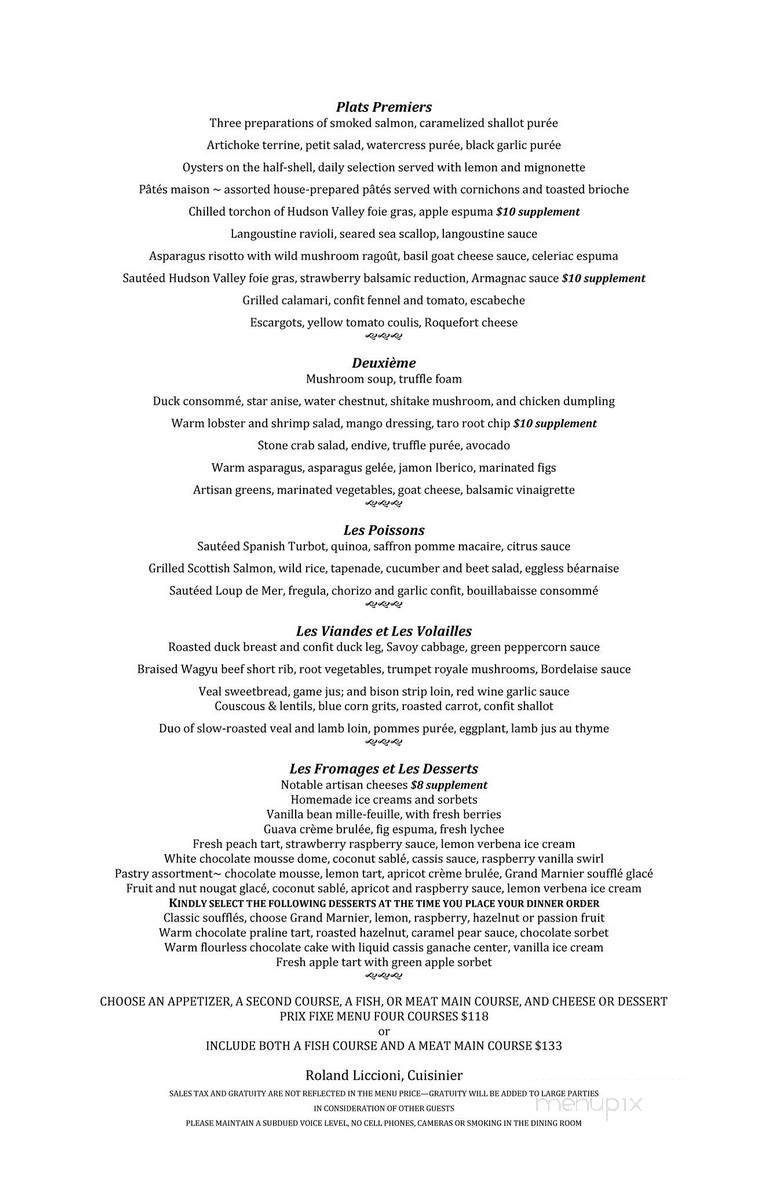 Les Nomades - Chicago, IL menu_pic
