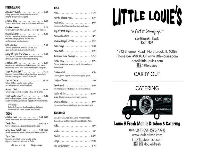 Little Louie's Red Hots - Northbrook, IL menu_pic