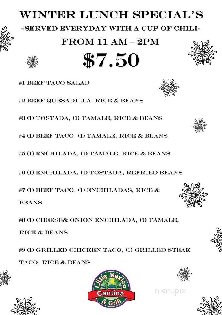 Little Mexico - Mattoon, IL menu_pic