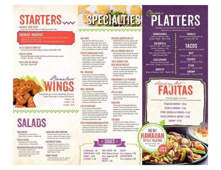 Little Mexico - Mattoon, IL menu_pic