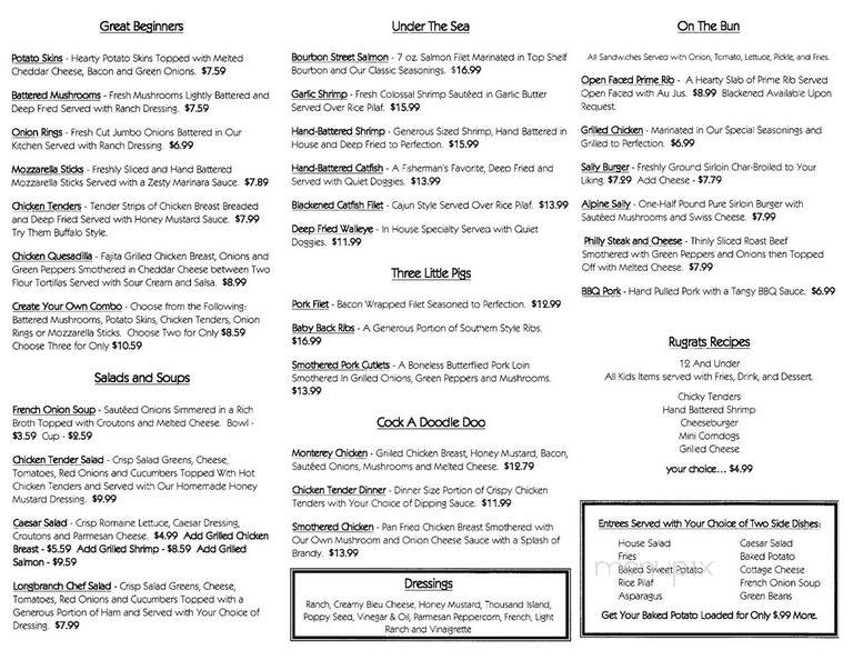 Longbranch Grill - Shelbyville, IL menu_pic