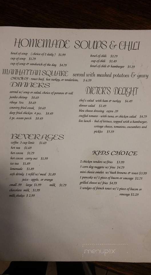 Lori's Diner - Kankakee, IL menu_pic