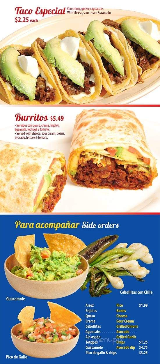 Los Comales - Melrose Park, IL menu_pic