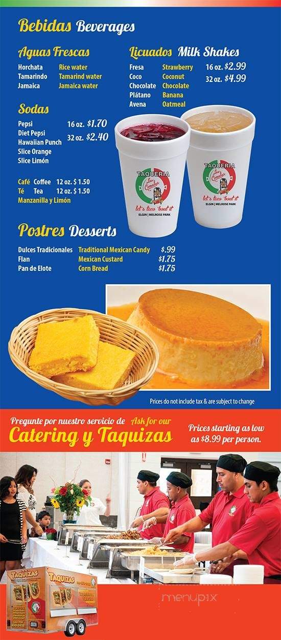 Los Comales - Melrose Park, IL menu_pic