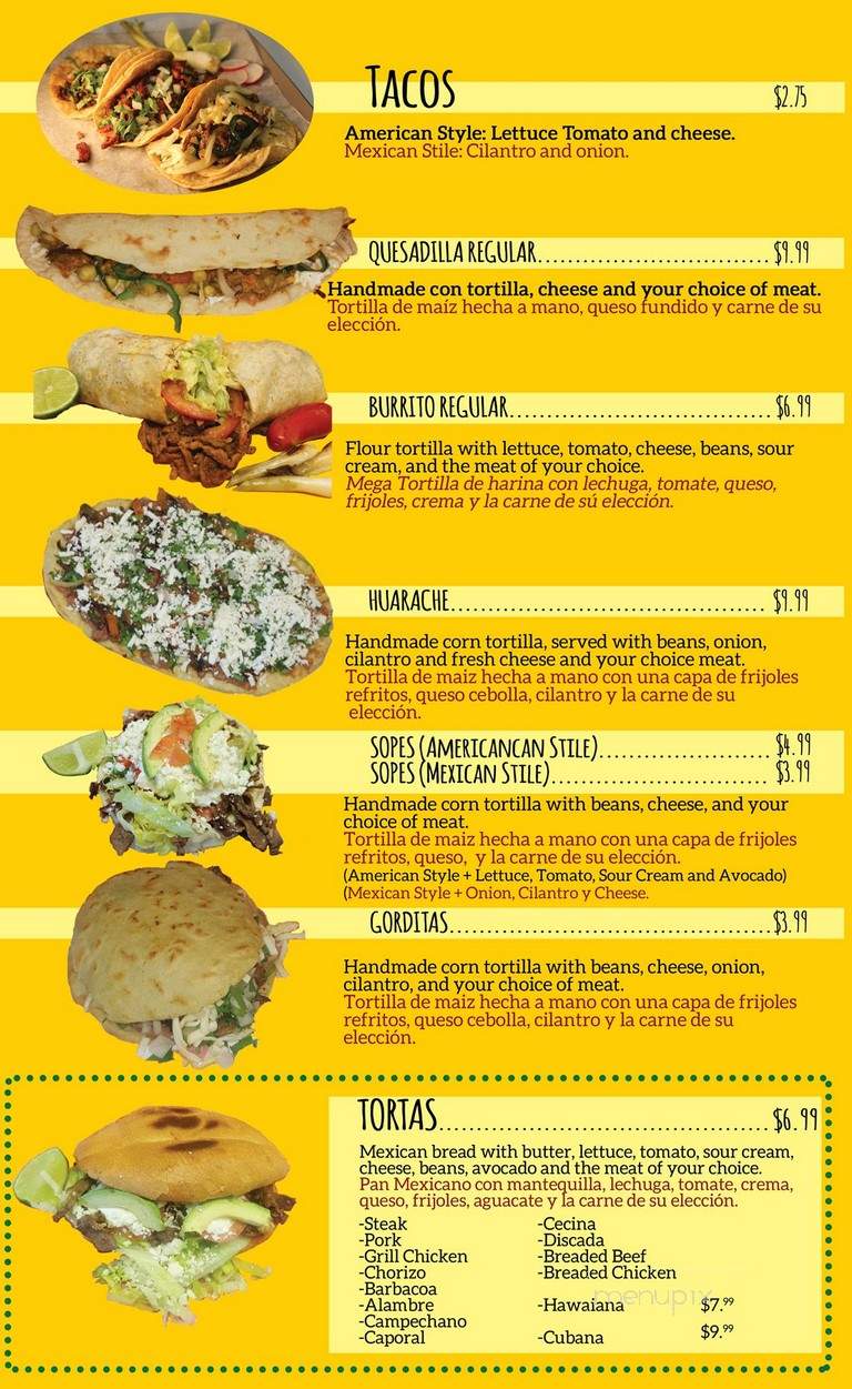 Los Girasoles - Elgin, IL menu_pic