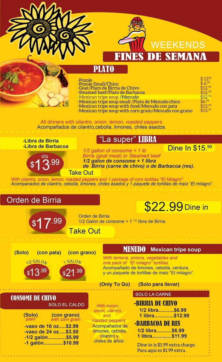 Los Girasoles - Elgin, IL menu_pic
