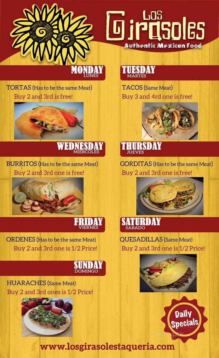 Los Girasoles - Elgin, IL menu_pic