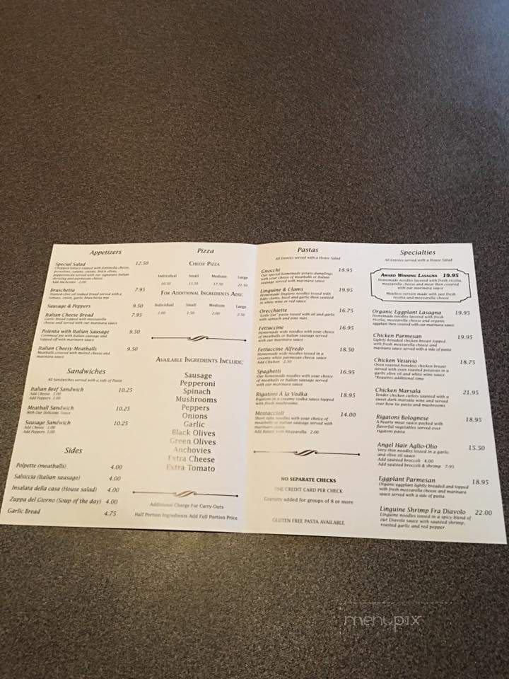 Louisa's Pizza & Pasta - Crestwood, IL menu_pic
