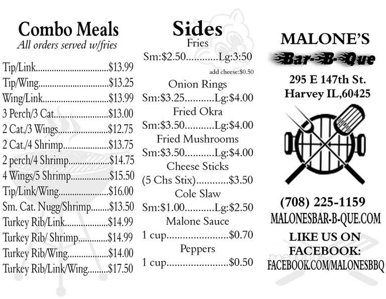 Malones Bar-B-Q - Harvey, IL