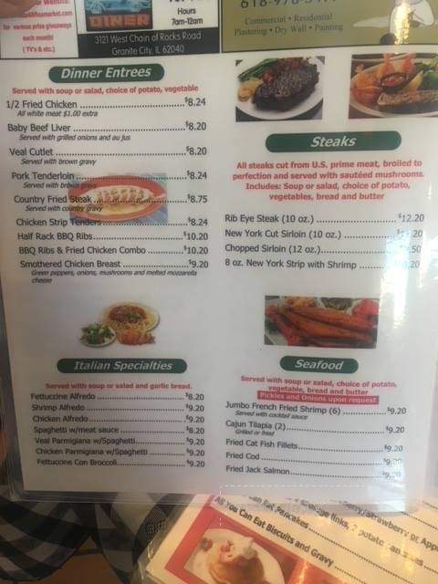 Mama Mia's Italian Restaurant - Granite City, IL menu_pic