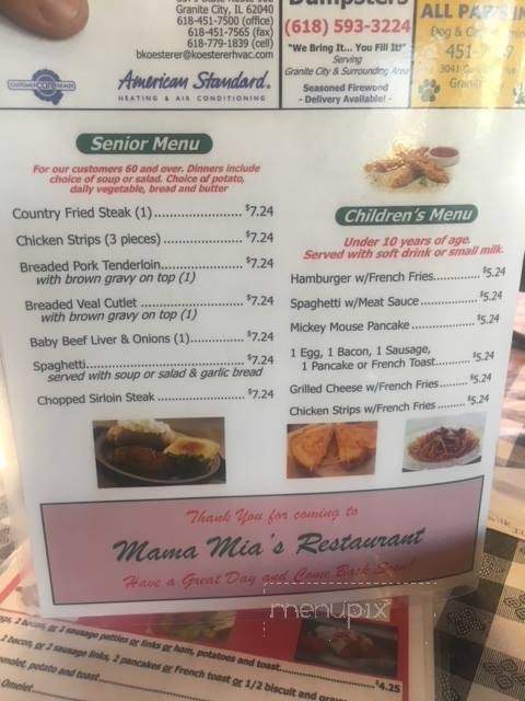 Mama Mia's Italian Restaurant - Granite City, IL
