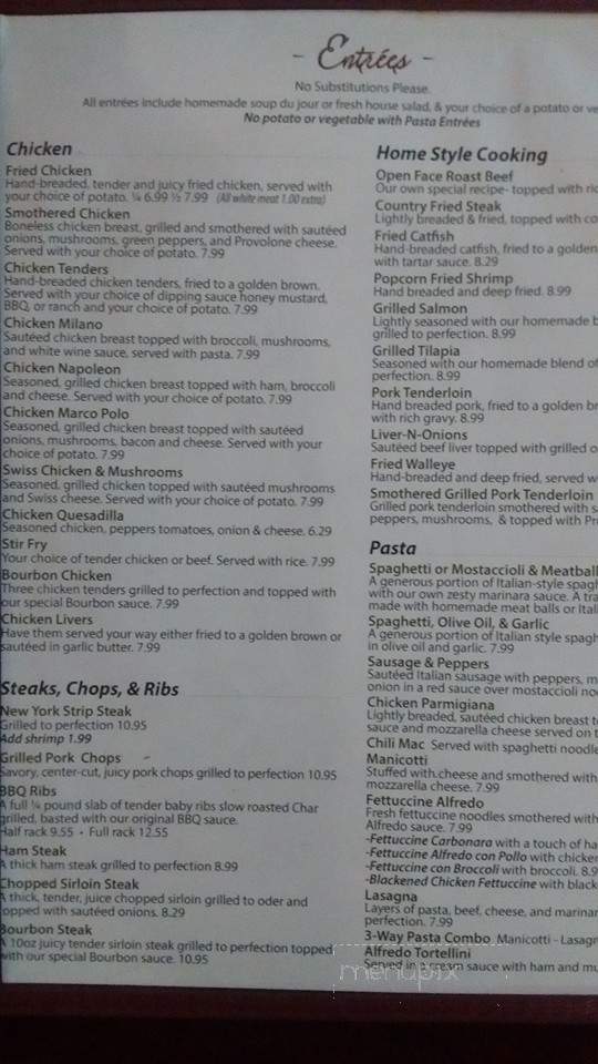 Mama Mia's Italian Restaurant - Wood River, IL menu_pic