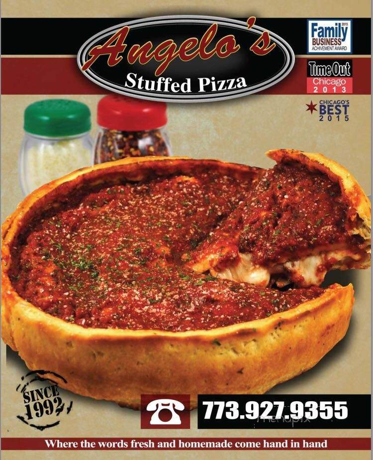 Angelo's Pizza & Restaurant - Chicago, IL menu_pic
