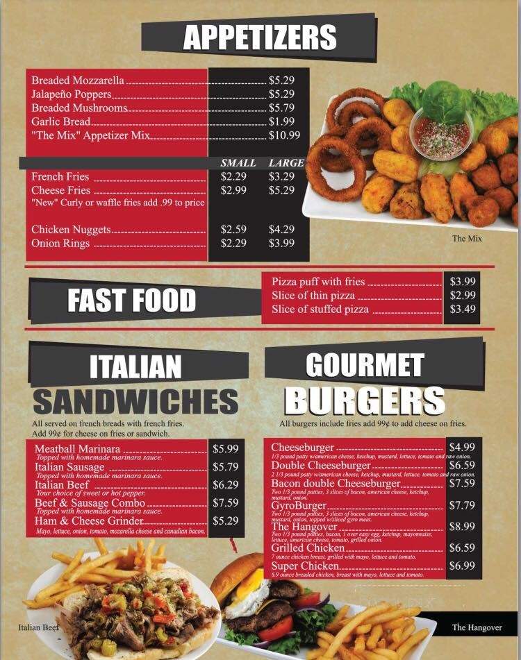 Angelo's Pizza & Restaurant - Chicago, IL menu_pic