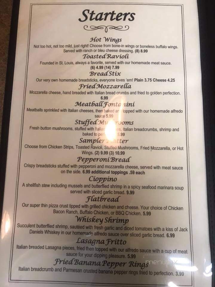 Mimmo's Pizza - McLeansboro, IL menu_pic