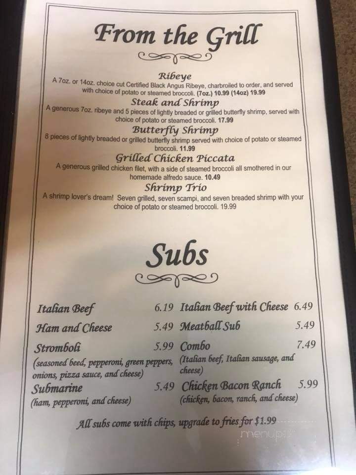 Mimmo's Pizza - McLeansboro, IL menu_pic