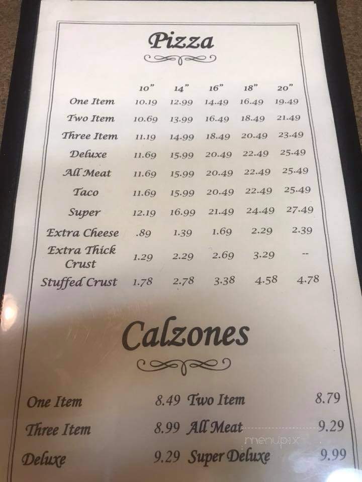 Mimmo's Pizza - McLeansboro, IL menu_pic