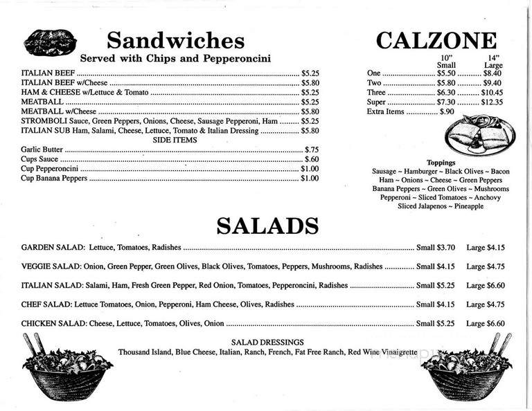 Mimmo's Pizza - Eldorado, IL menu_pic