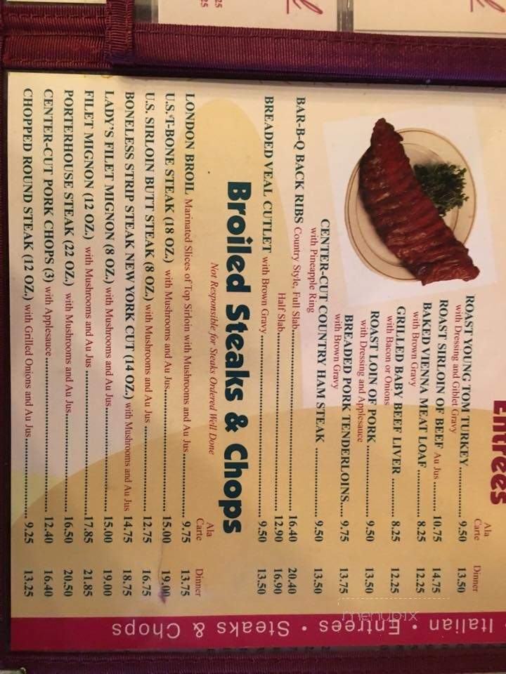 Oak Lawn Restaurant - Oak Lawn, IL menu_pic