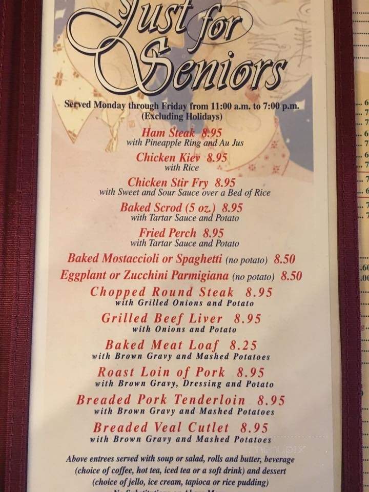 Oak Lawn Restaurant - Oak Lawn, IL menu_pic