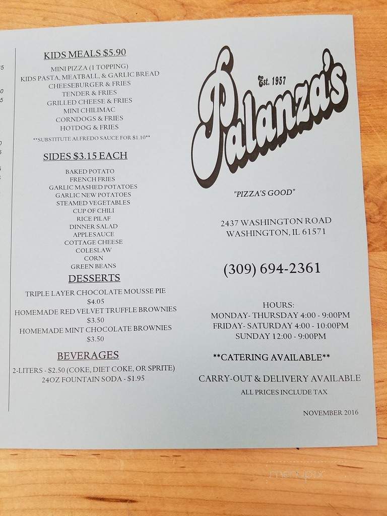 Palanza's Family Dining - Washington, IL