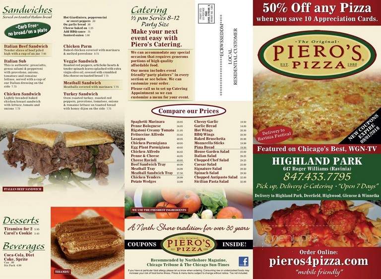 Piero's Pizza - Highland Park, IL
