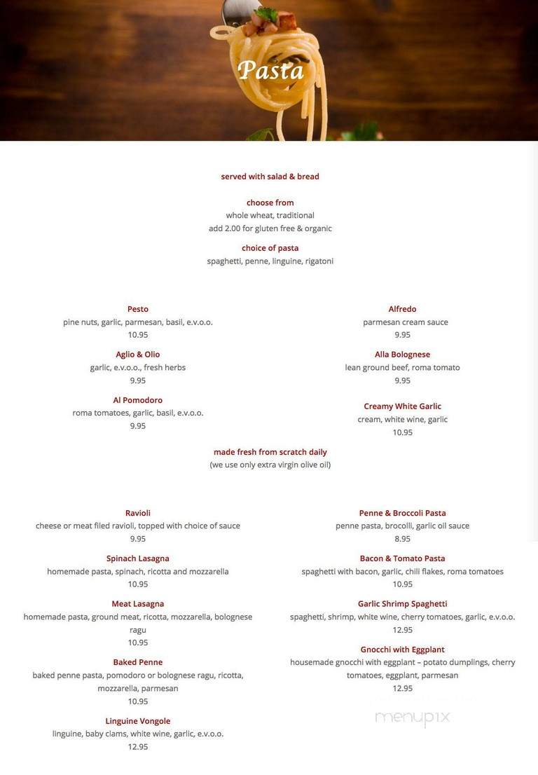 Piero's Stuffed Pizza - Wilmette, IL menu_pic