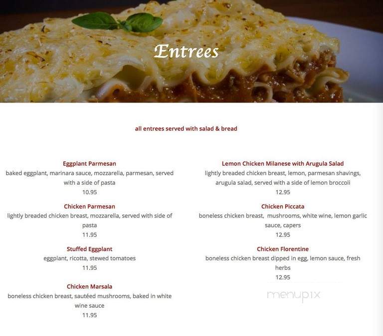 Piero's Stuffed Pizza - Wilmette, IL menu_pic