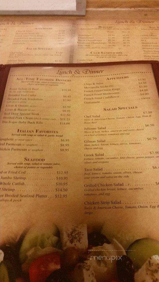 Red Door - Gilman, IL menu_pic