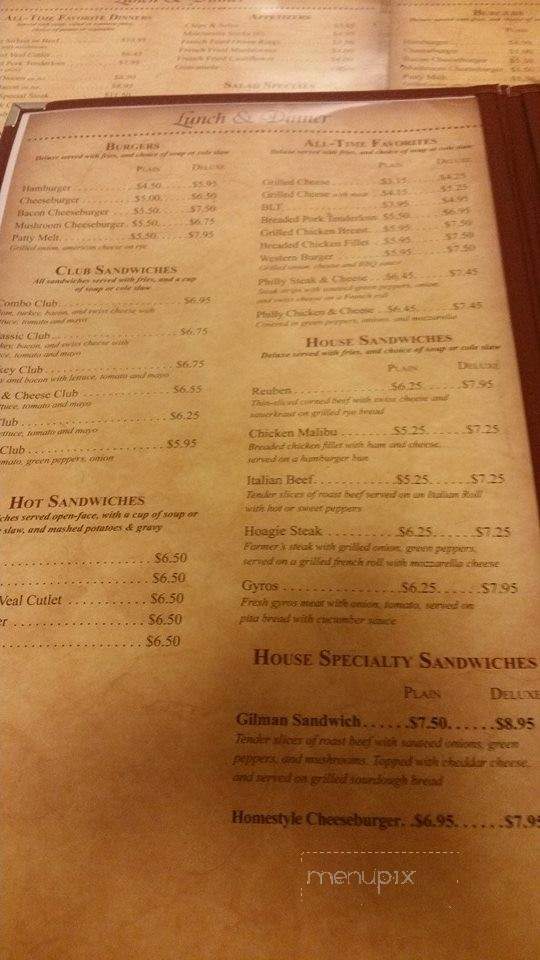 Red Door - Gilman, IL menu_pic