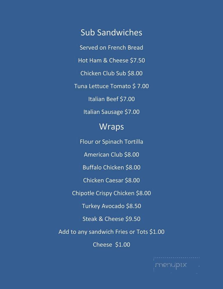 Augie's - Chicago, IL menu_pic
