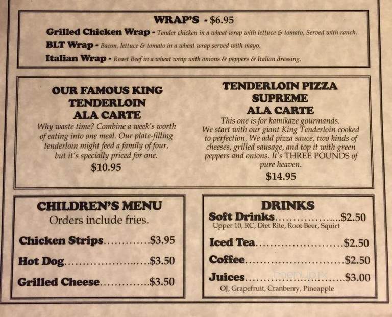 Schooner's Of Morton - Morton, IL menu_pic