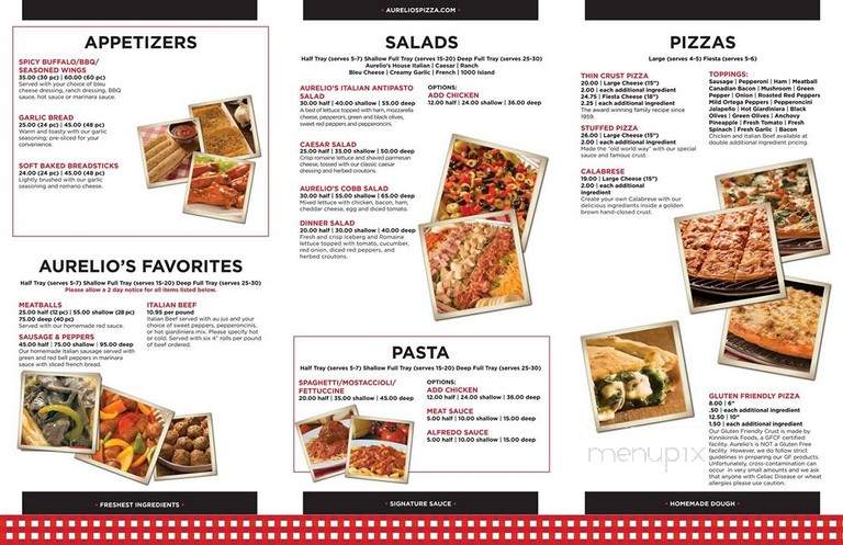 Aurelio's Pizza - Morris, IL menu_pic