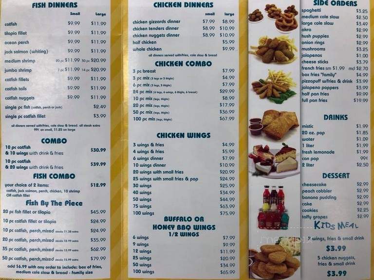 Shark Fish & Chicken - Matteson, IL menu_pic