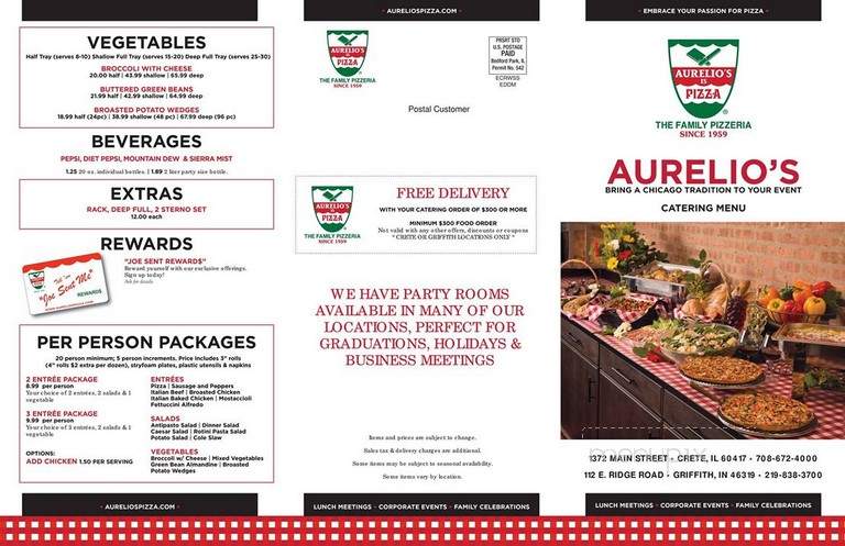 Aurelio's Pizza - Crete, IL menu_pic