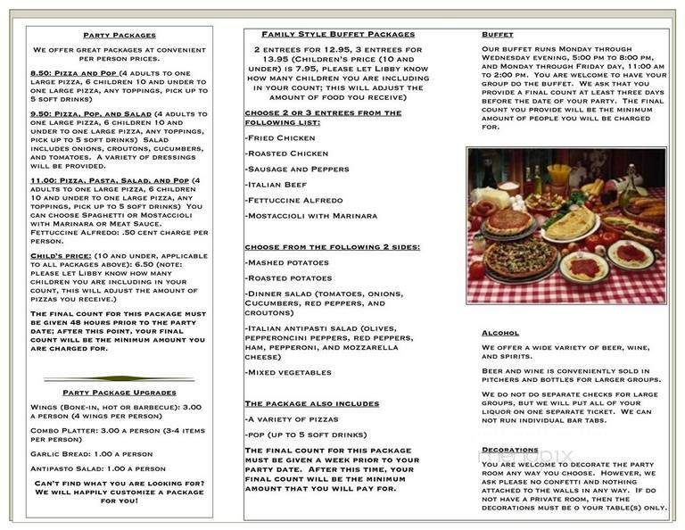 Aurelio's Pizza - Crete, IL menu_pic