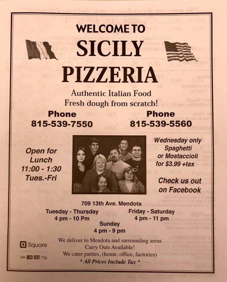 Sicily Pizzeria - Mendota, IL