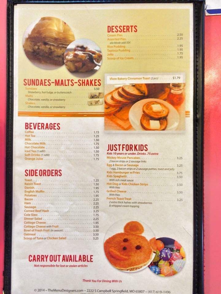 Spring Valley Family Restaurant - Oregon, IL menu_pic