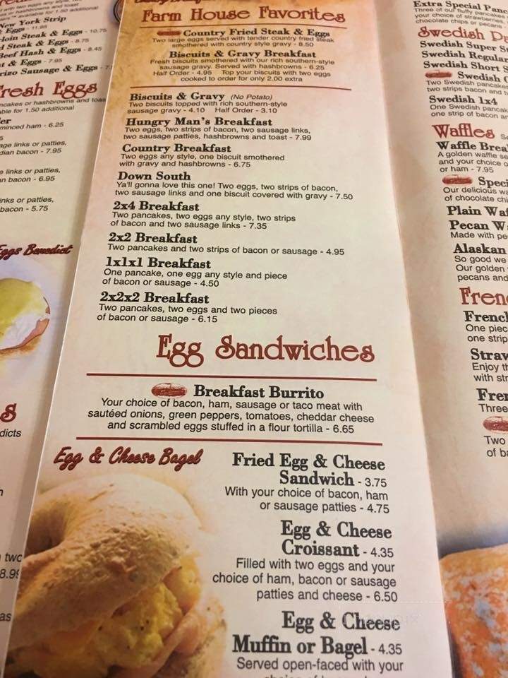 Steam Plant Family Restaurant - Belvidere, IL menu_pic
