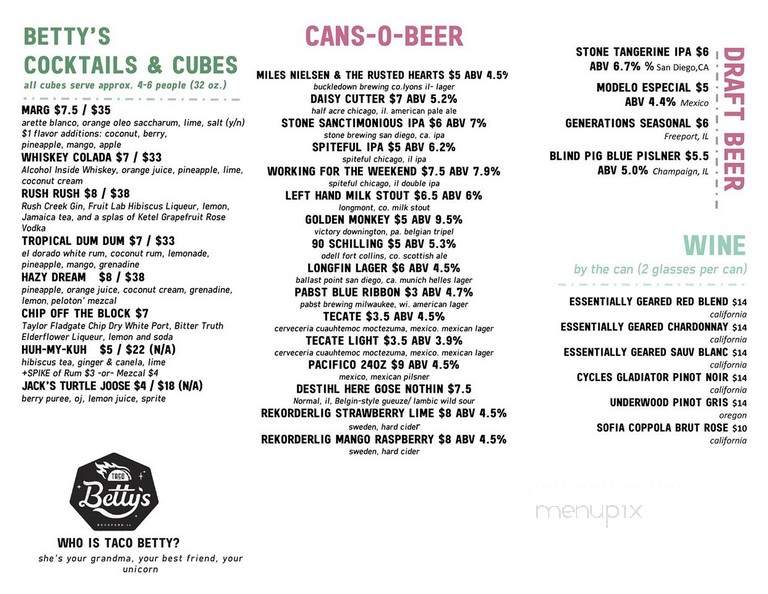 Taco Loco Billiard Club - Rockford, IL menu_pic
