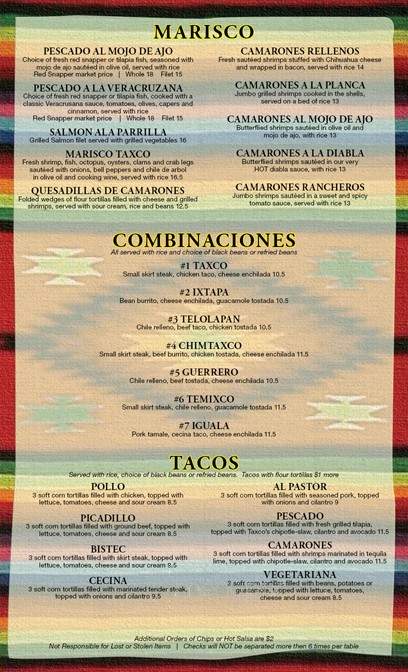 Taxco Mexican Restaurant - Sycamore, IL