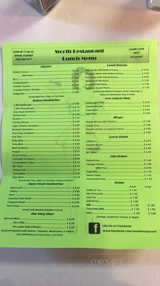 Worth Snack Shop - Worth, IL menu_pic