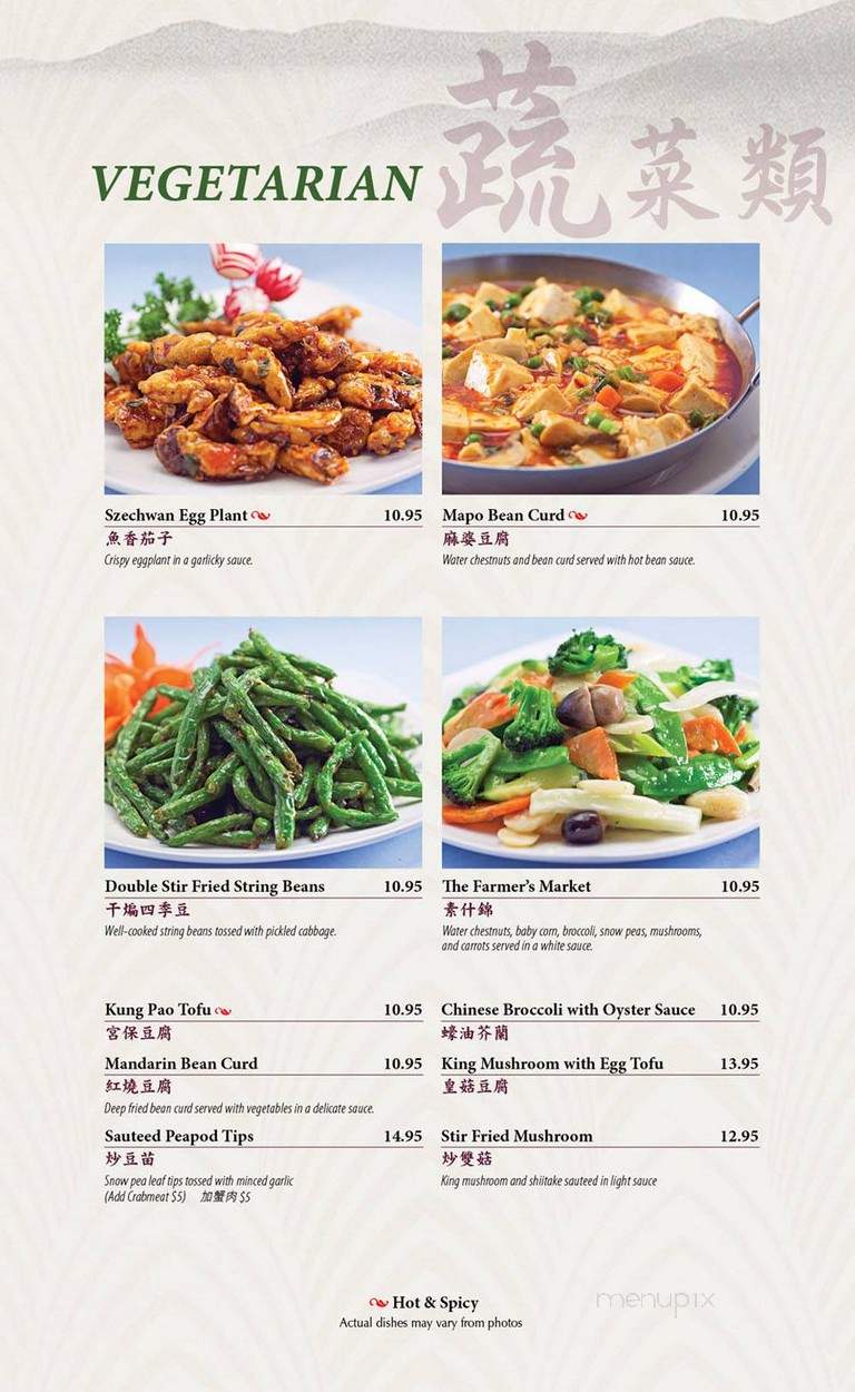 Yu's Mandarin Restaurant - Schaumburg, IL menu_pic