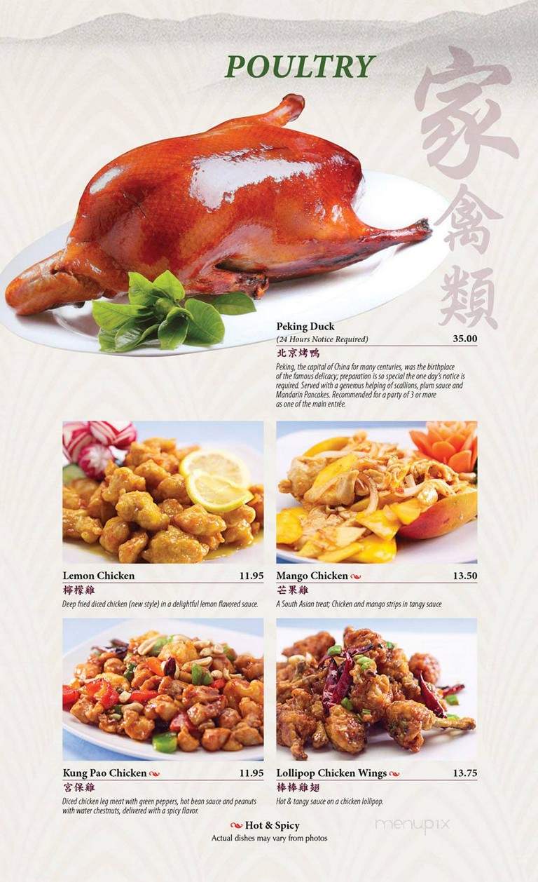 Yu's Mandarin Restaurant - Schaumburg, IL menu_pic