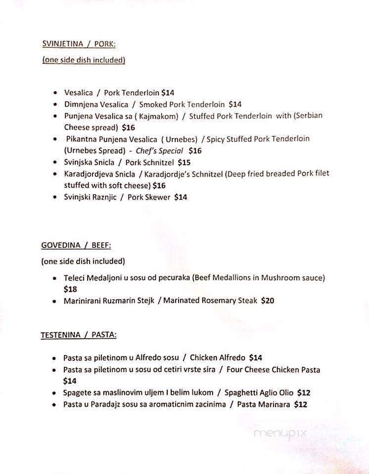 Zupa Restaurant & Deli - Lyons, IL menu_pic