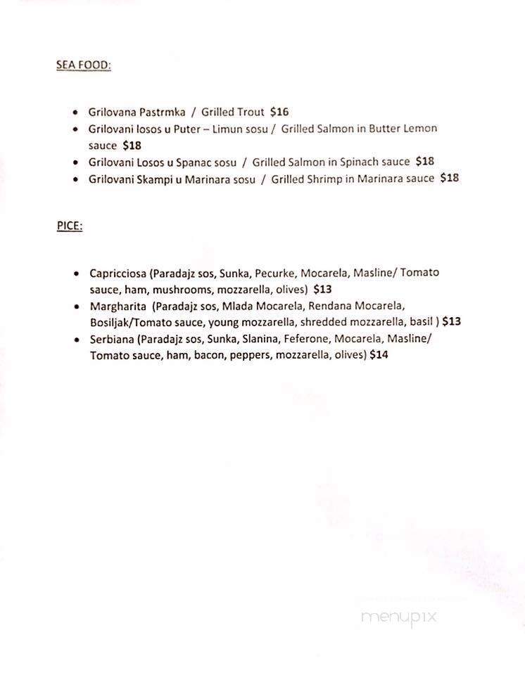 Zupa Restaurant & Deli - Lyons, IL menu_pic