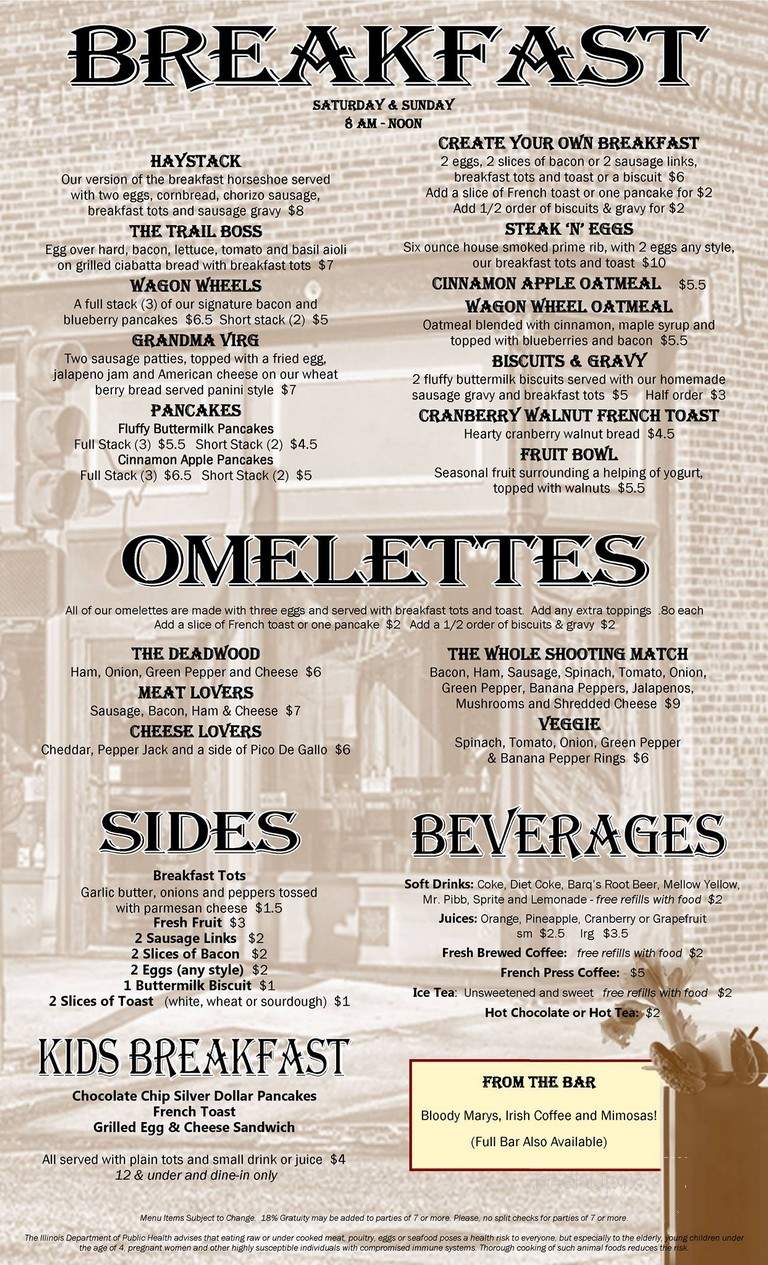Boone's Uptown Grill Inc - Springfield, IL menu_pic